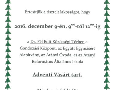 Adventi Vásár 2016.